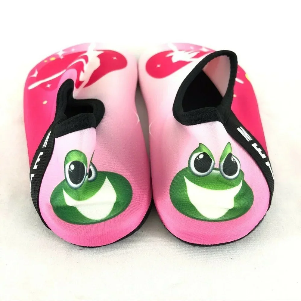 Met Girls Water Shoes Ballerina Frog Slip On Fabric Pink Size 34/35 US 2.5/3